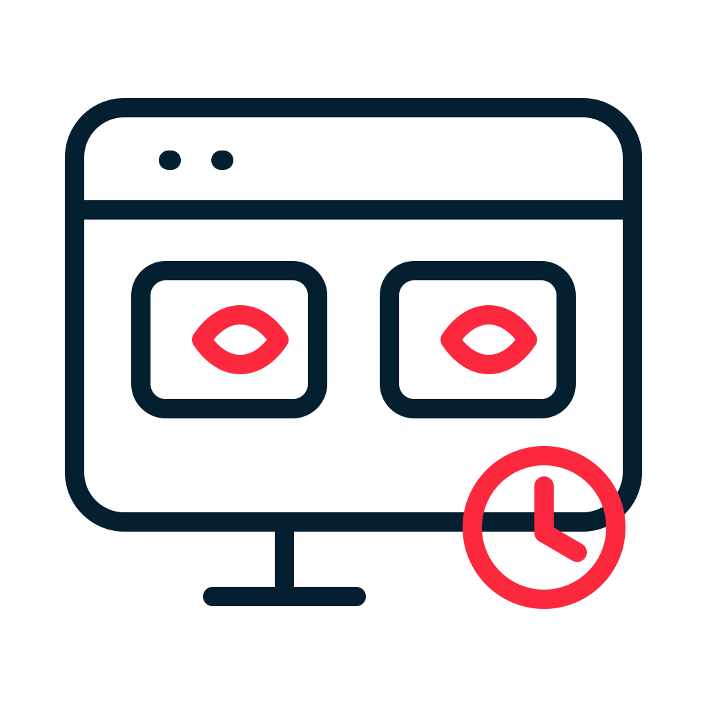 Icon representing 24/7 Live Coverage