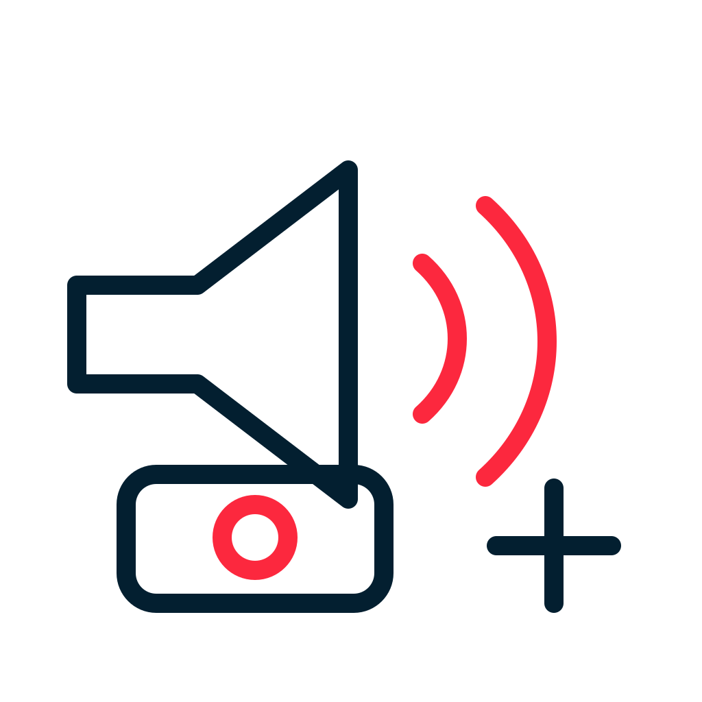 Icon representing Two-Way Speaker Support
